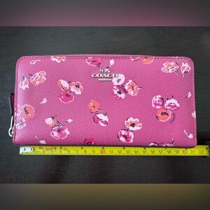 Coach Pink Floral Wallet